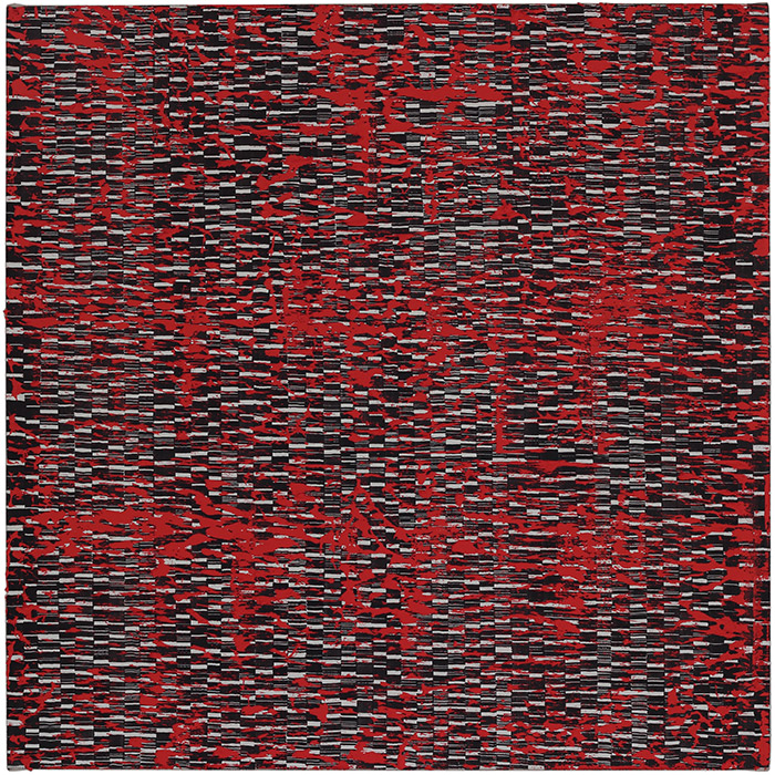 Michael Kravagna - Oil, ink, pigments, on canvas, 95x95, 2014-2016