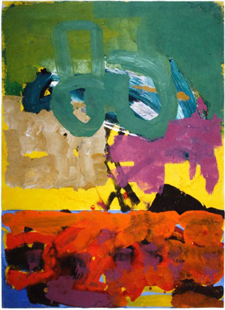 Michael Kravagna - Eggtempera on paper, 70x50, 1990